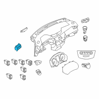 OEM Nissan Rogue Switch Assy-Meter Disply Diagram - 25273-4BA0A