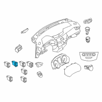 OEM 2017 Nissan Rogue Switch Assy-Back Door Opener Diagram - 25261-4BA0A