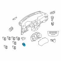 OEM 2018 Nissan Rogue Switch Assy-Ignition Diagram - 25150-4BJ0A