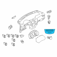 OEM 2018 Nissan Rogue Sport Controller Assy-Air Conditiner Diagram - 27500-7FA0A