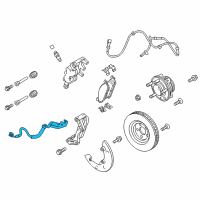 OEM 2017 Ford Explorer Brake Hose Diagram - DB5Z-2078-F