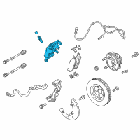 OEM 2015 Lincoln MKS Caliper Diagram - GB5Z-2B120-A