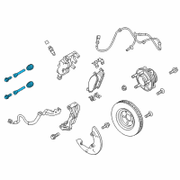 OEM 2016 Ford Explorer Guide Pin Diagram - GB5Z-2C150-A