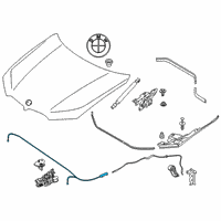 OEM 2019 BMW X7 Bowden Cable Diagram - 51-23-7-418-204
