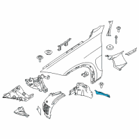 OEM 2018 BMW X5 Supplementary Part, Wheel Arch, Right Diagram - 51-71-7-325-402