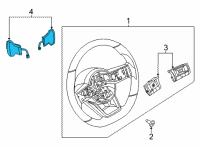 OEM 2021 Infiniti QX50 SWITCH ASSY-AUTO TRANSMISSION, STEERING Diagram - 25549-6RA0A