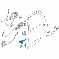 OEM 2018 BMW X6 Rear Door Brake Diagram - 51-22-7-290-593