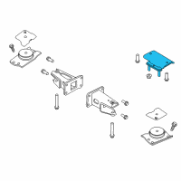 OEM 2019 Nissan Titan XD Engine Mounting, Rear Diagram - 11320-EZ32B