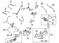 OEM 2021 Ford Escape SENSOR - EXHAUST GAS - OXYGEN Diagram - LX6Z-9G444-B