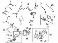 OEM Lincoln Corsair SENSOR - HEGO Diagram - LX6Z-9F472-G