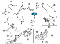 OEM 2020 Ford Escape CANNISTER - FUEL VAPOUR STORE Diagram - LX6Z-9D653-W