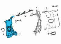 OEM Jeep Wagoneer PANEL-C PILLAR Diagram - 6LF46SD4AA