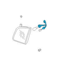 OEM 2011 Kia Sorento Rear Combination Holder & Wiring, Inside Diagram - 924901U000