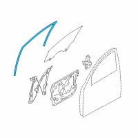 OEM Infiniti QX50 Glass Run Rubber-Front Door LH Diagram - 80331-1BA0C