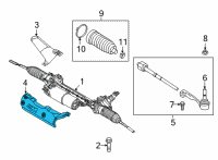 OEM 2022 BMW M4 STEERING BOX HEAT RESISTANT Diagram - 32-10-9-505-070