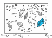 OEM Hyundai Santa Fe Case-Heater, RH Diagram - 97135-R5010