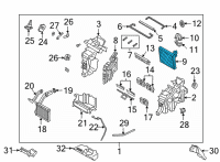 OEM Kia Sorento EVAPORATOR Assembly Diagram - 97139P2000
