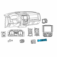 OEM Ram 3500 Switch-Instrument Panel Diagram - 68137090AD