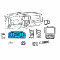 OEM 2016 Ram 2500 Cluster-Instrument Panel Diagram - 56046540AL