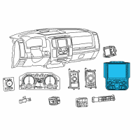 OEM Ram 1500 Air Conditioner And Heater Control Diagram - 68268189AA