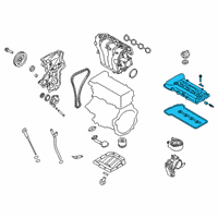 OEM 2017 Hyundai Sonata Cover Assembly-Rocker Diagram - 22410-2B612