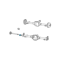 OEM 1997 Oldsmobile Bravada Seal, Rear Wheel Bearing Diagram - 26029137