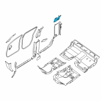 OEM 2015 Nissan Frontier GARNISH-Lock Pillar , Lower RH Diagram - 76936-EA000