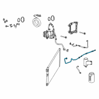 OEM 2009 Dodge Viper Line-A/C Liquid Diagram - 5264926AE