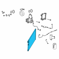 OEM 2010 Dodge Viper CONDENSER-Air Conditioning Diagram - 5264991AC