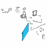 OEM 2009 Dodge Viper CONDENSER-Air Conditioning Diagram - 5264991AC