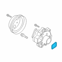 OEM 2016 Scion iA Water Pump Assembly Gasket Diagram - 16271-WB001