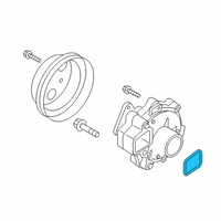 OEM 2018 Toyota Yaris iA Water Pump Assembly Gasket Diagram - 16271-WB001