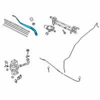 OEM 2020 Toyota Yaris Wiper Arm Diagram - 85221-WB001