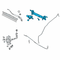 Genuine Scion Motor & Link Assembly, F diagram