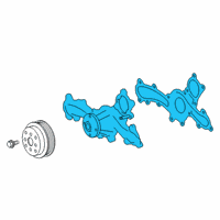 OEM Lexus LS500h Engine Water Pump Assembly Diagram - 16100-09690