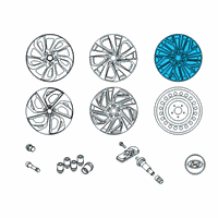 OEM Hyundai Tucson Aluminium Wheel Assembly Diagram - 52910-D3350