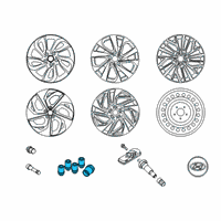 OEM 2022 Hyundai Accent Wheel Locks Diagram - U8440-00501