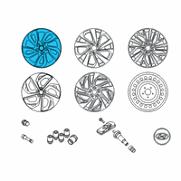 OEM 2018 Hyundai Tucson 17 Inch Wheel Diagram - 52910-D3210