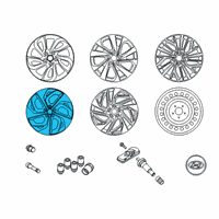 OEM Hyundai Tucson 19 Inch Wheel Small Nicks Diagram - 52910-D3410