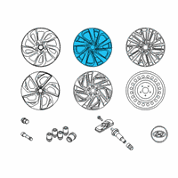OEM Hyundai Wheel Silver Painted Diagram - 52910-D3230