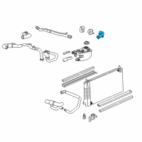 OEM 2004 Lincoln LS Thermostat Housing Diagram - F6ZZ-8592-BB