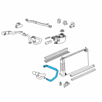 OEM 2002 Ford Taurus Overflow Hose Diagram - 4F1Z-8A519-A