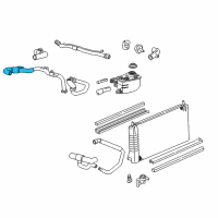 OEM 1996 Ford Taurus Outlet Hose Diagram - F6DZ-8584-BD