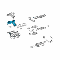 OEM 2010 Toyota 4Runner Exhaust Manifold Diagram - 17141-75130