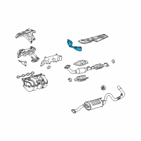 OEM 2010 Toyota Tacoma Heat Shield Diagram - 58156-04010