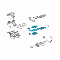 OEM 2005 Toyota Tacoma Converter & Pipe Diagram - 17410-0C100