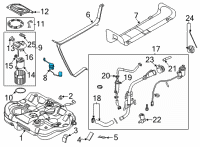 OEM Hyundai Sonata Sender Assy-Fuel Pump Diagram - 94460-L1000