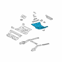 OEM 2012 Lexus ES350 Pan, Rear Floor Diagram - 58311-33071