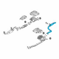 OEM Hyundai Entourage Pipe-Tail Diagram - 28750-4D100