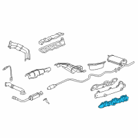 OEM 1999 Chevrolet Malibu Shield-Exhaust Manifold Heat Diagram - 24507458